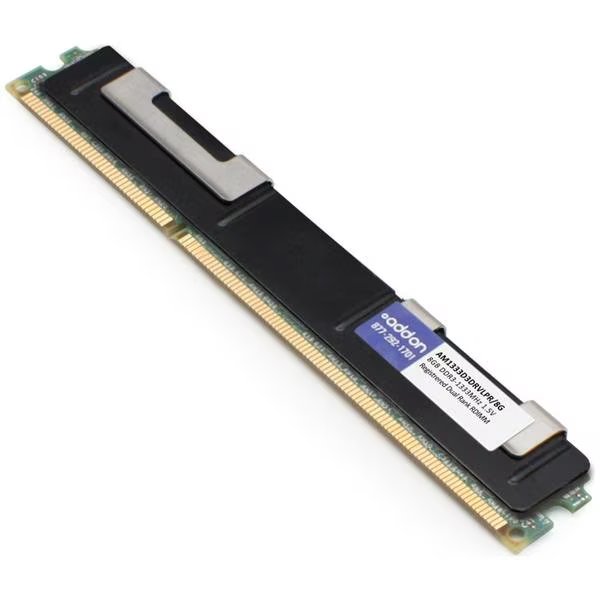 Addon Jedec Standard Factory Original 8Gb Ddr3-1333Mhz Registered Ecc, Add-On, Mfr#: AM1333D3DRVLPR/8G